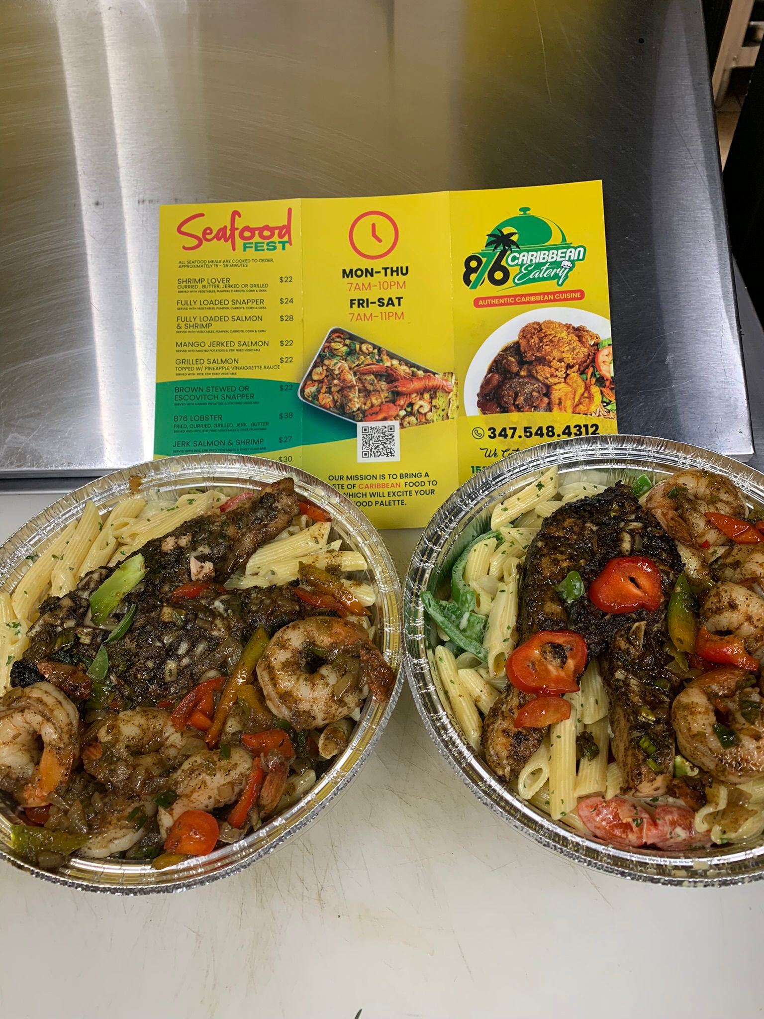 Jerk Shrimp & Salmon